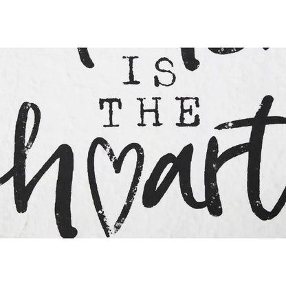 The Kitchen is The Heart of The Home Wood Wall Sign