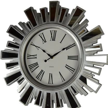 Analog Sunburst Wall Clock