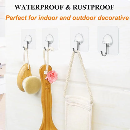Adhesive Hooks Heavy Duty Wall Sticky Hooks