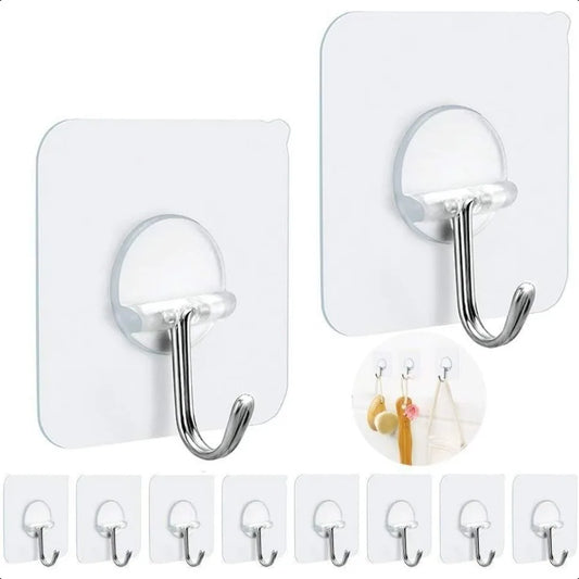 Adhesive Hooks Heavy Duty Wall Sticky Hooks