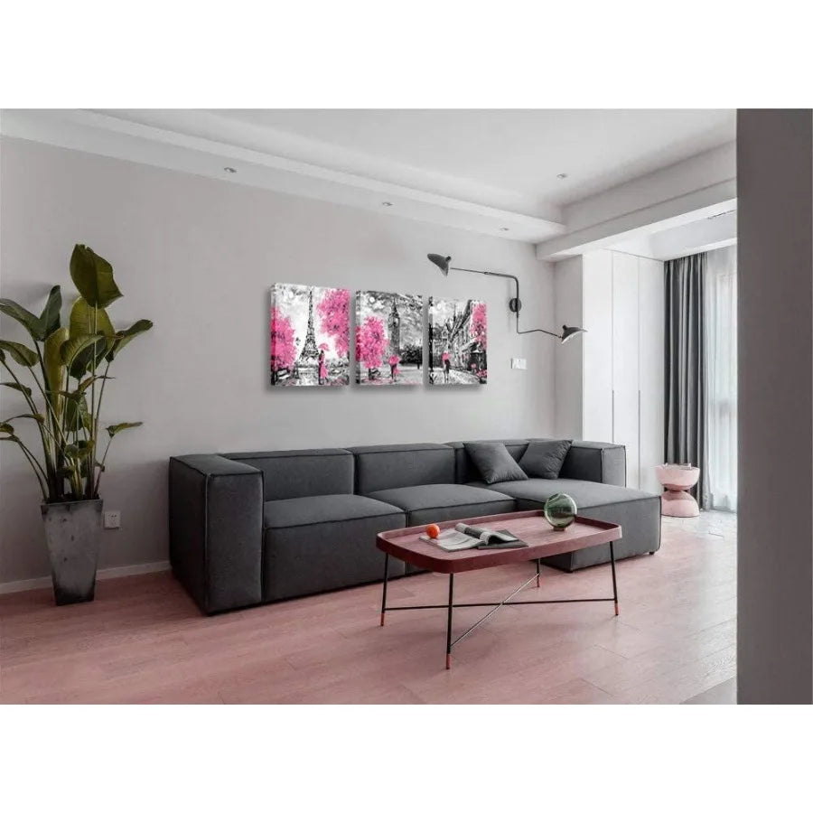 Wall Art  Eiffel Tower 3-piece set